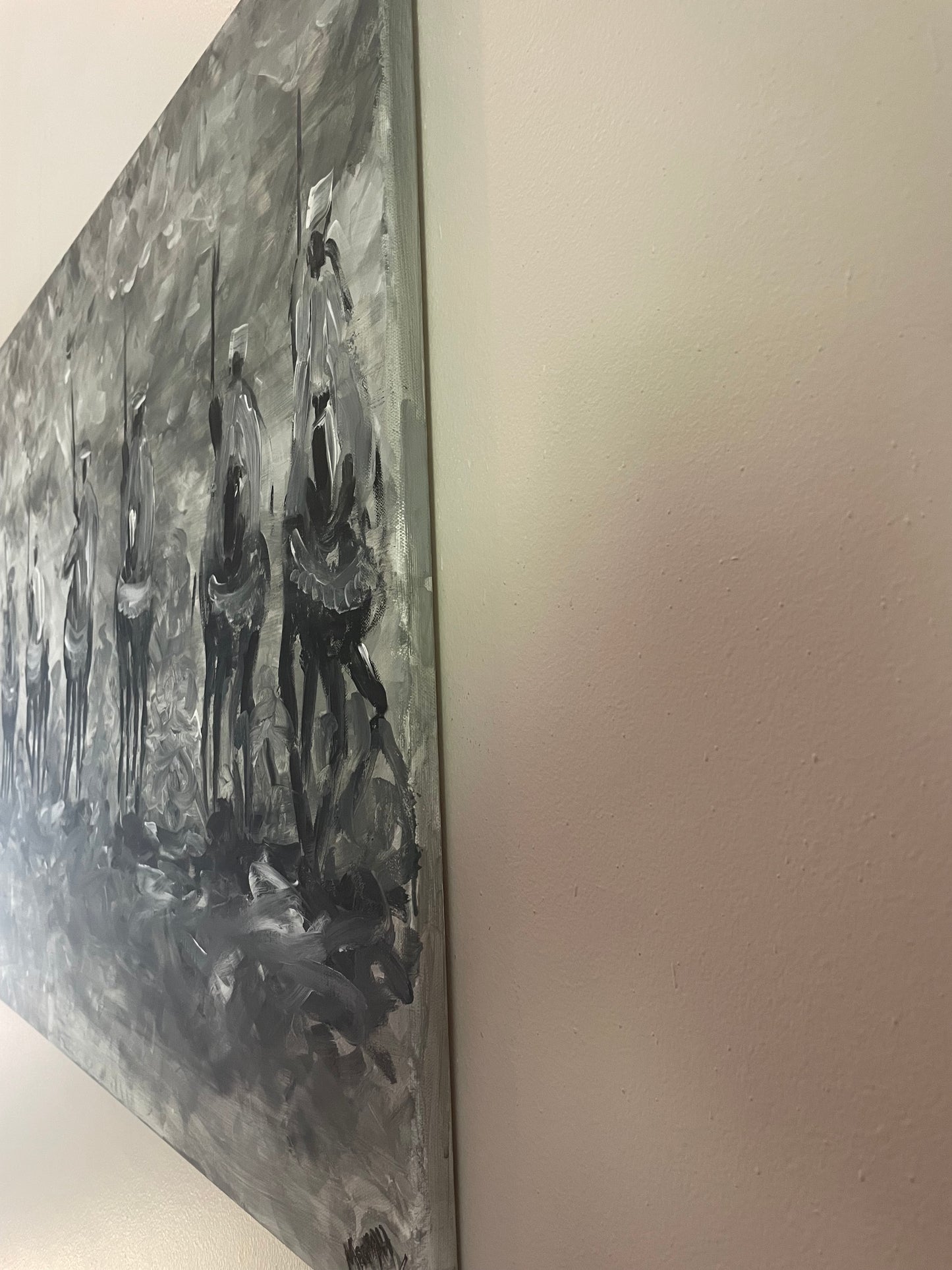 Fantasia original painting, acrylic on canvas size 24”/30”