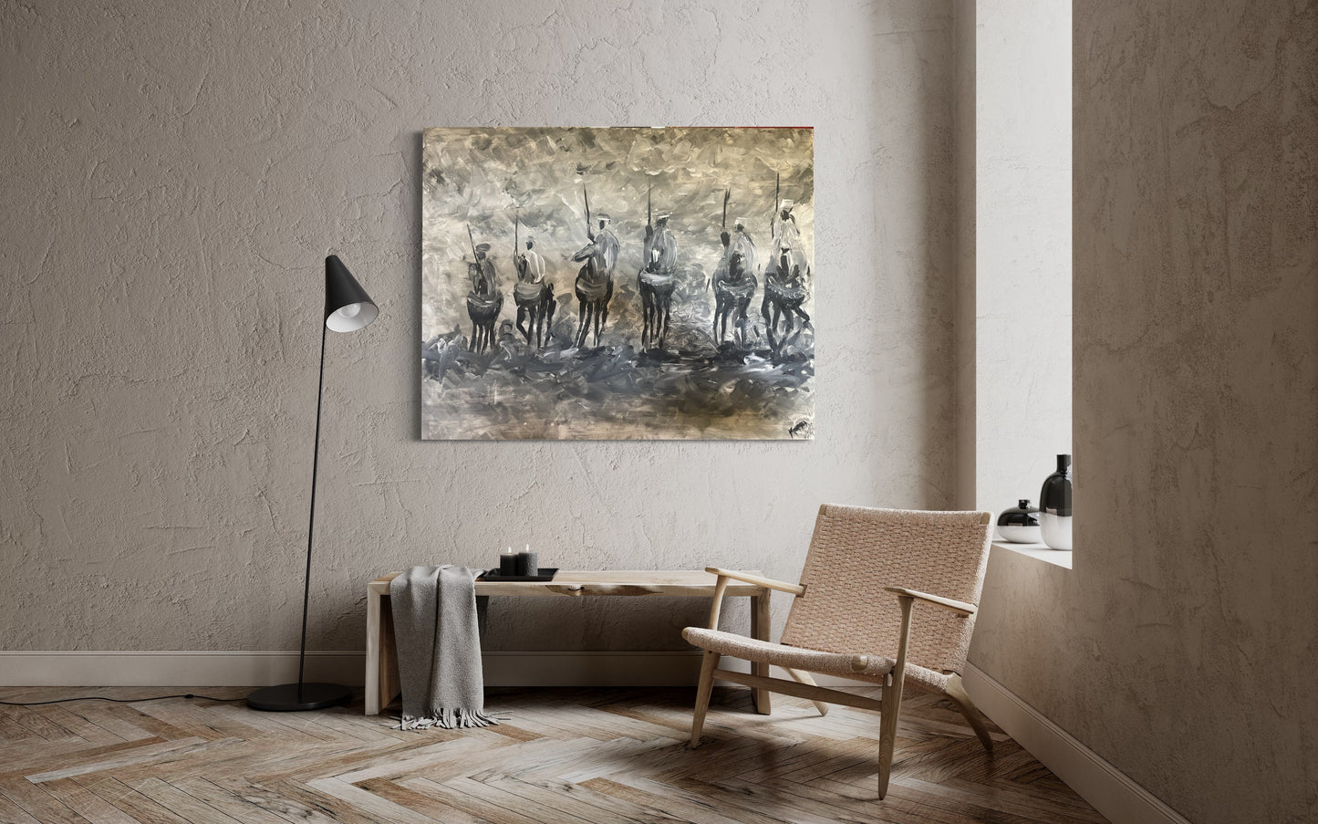 Fantasia original painting, acrylic on canvas size 24”/30”