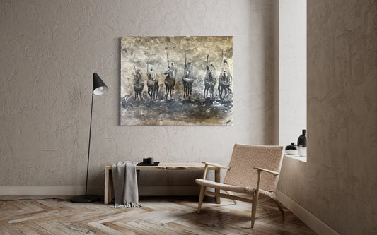 Fantasia original painting, acrylic on canvas size 24”/30”